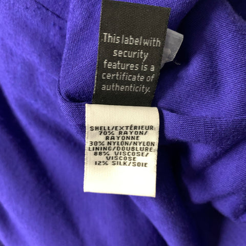 DIANE VON FURSTENBERG Size 4 Royal Blue Rayon nylon Lace Cocktail Dress
