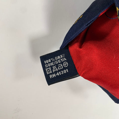 POLO by RALPH LAUREN Navy Gold Graphic Silk Tie