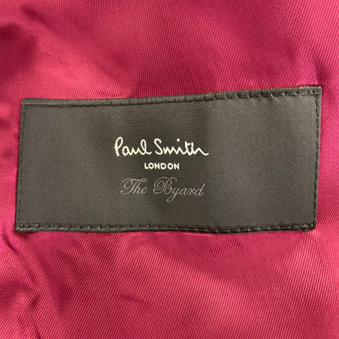 PAUL SMITH Size 44 Purple Wool Mohair Sport Coat