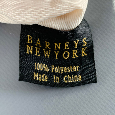 BARNEY'S NEW YORK White Polyester Feathers Handbag