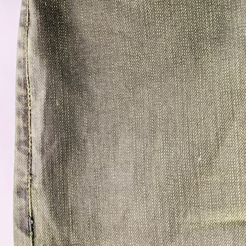 VERSUCHSKIND Size 33 Green Grey Cotton Blend Straight Zip Fly Jeans