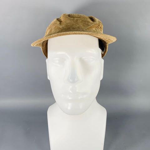 HENDER SCHEME Pig Jet Cap Tan Suede Baseball Hat