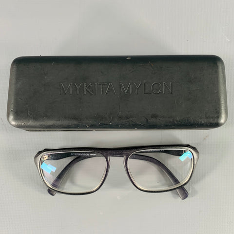 MYKITA MYLON Black Rectangular Acetate Readers