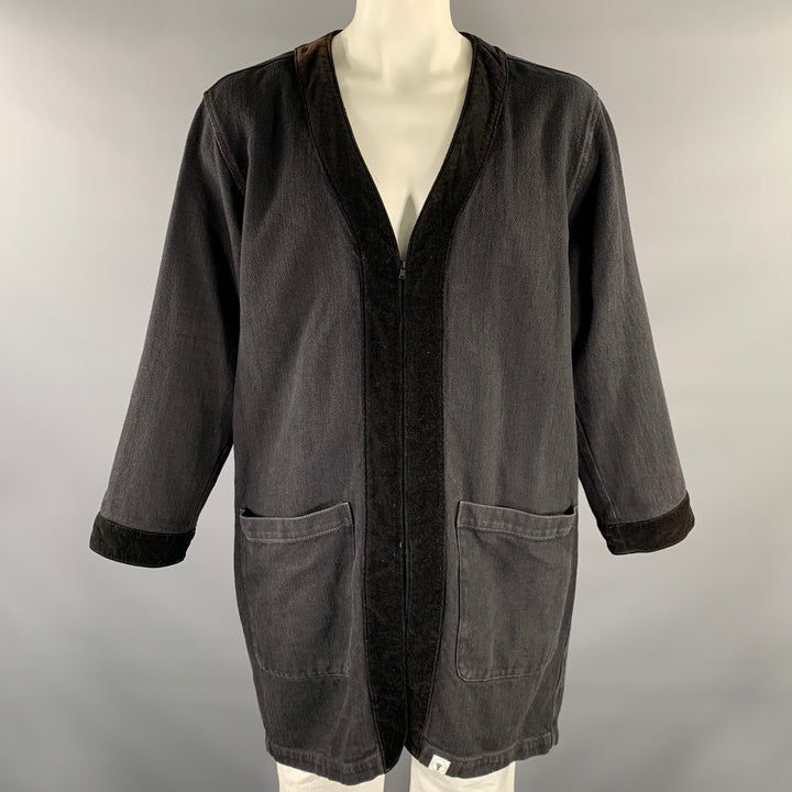 NEIGHBORHOOD Size XL Black Cotton Cardigan Coat