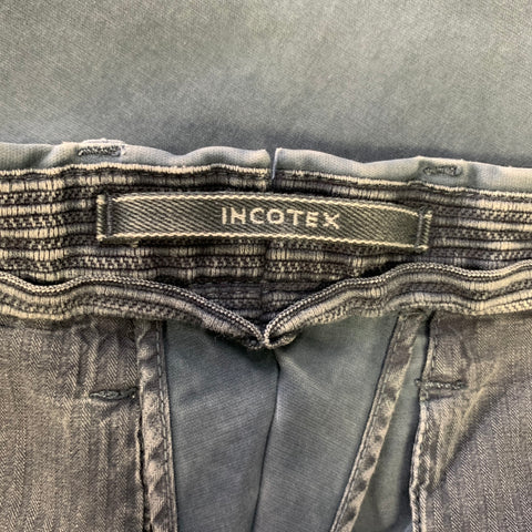INCOTEX Size 32 Blue Casual Pants