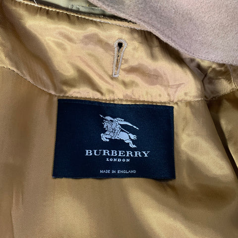 BURBERRY Size XXL Tan Khaki Solid Cotton Trench Trenchcoat