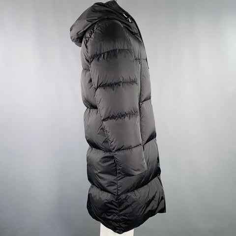 MONCLER Size XL Templon Giubotto Black Polyamide Padded Coat