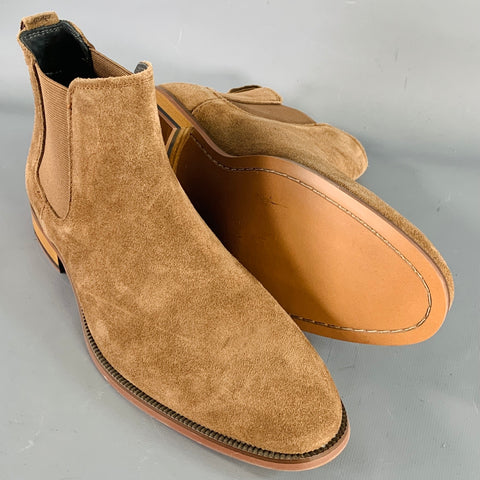 NORDSTROM Size 9 Lawrence Brown Suede Ankle Chelsea Boots