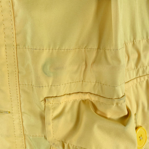 RALPH LAUREN Size L Yellow Polyester Hooded Utility Jacket
