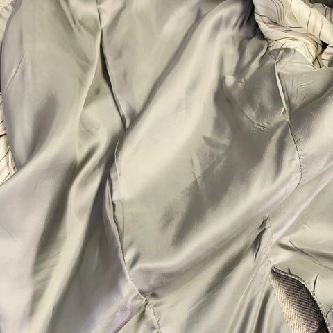 RALPH LAUREN Size 38 Regular Grey Light Grey Herringbone Camel Hair Sport Coat