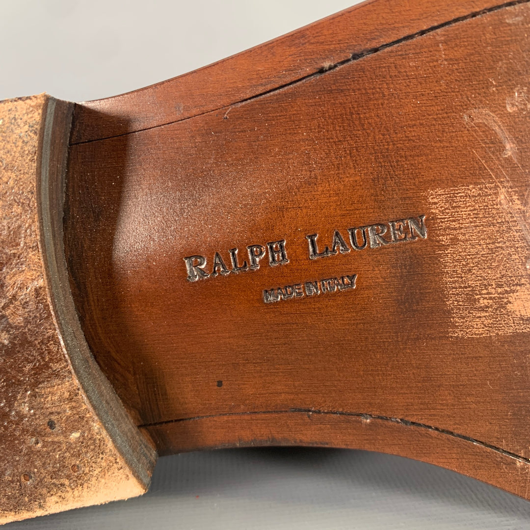 RALPH LAUREN Size 11 Brown Leather Pull On Boots