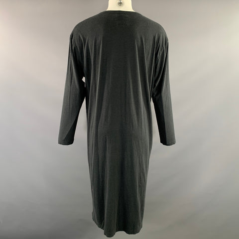 BLACK SCANDAL by YOHJI YAMAMOTO SS2020 Size M Grey Graphic Cotton & Rayon Tunic