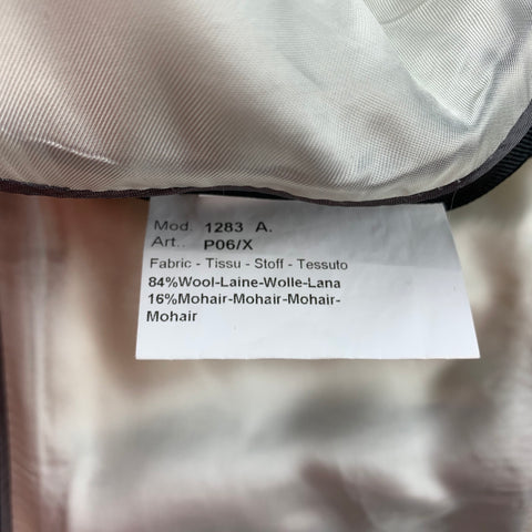 PAUL SMITH Size 38 Regular Navy Wool / Mohair Peak Lapel Tuxedo Sport Coat