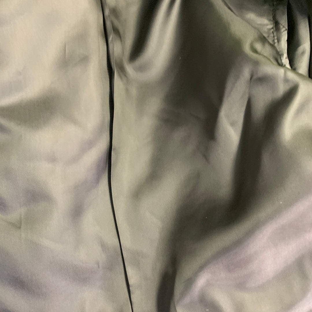 TEDDY VONRANSON Size 38 Neon Yellow Wool Silk Peak Lapel Double Breasted Sport Coat