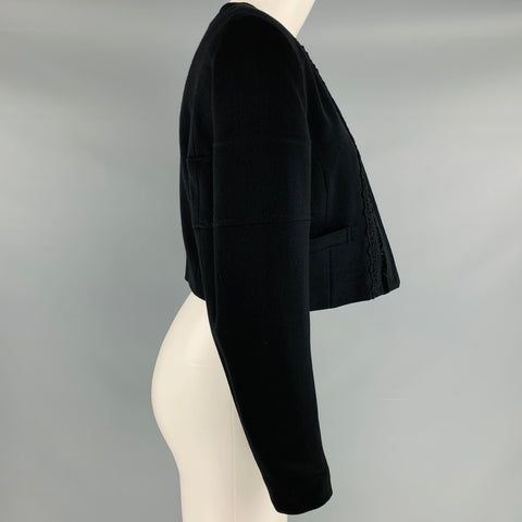 COMME des GARCONS 1989 Size S Black Wool Polyester Jacket