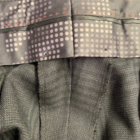 SUITOR Size 40 Black Charcoal Glenplaid Polyester Blend Suit