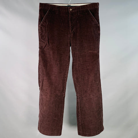 LEVI STRAUSS Vintage Size 36 Brown Corduroy Straight Zip Fly Casual Pants