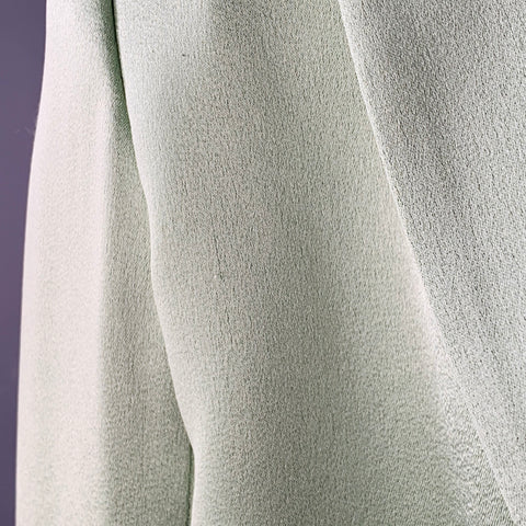 ALICE + OLIVIA Size 12 Mint Green Triacetate Blend Satin Jacket Blazer