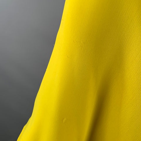 CALVIN KLEIN 205W39NYC Size 2 Yellow Silk Wool Layered Poncho Dress