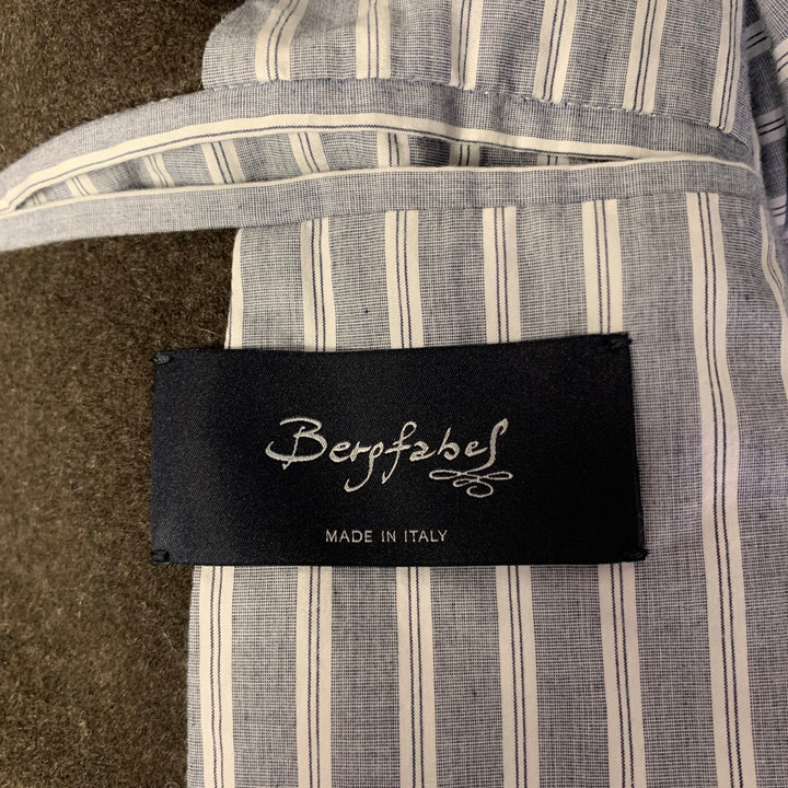 BERGFABEL Size S Brown Wool Trench Coat