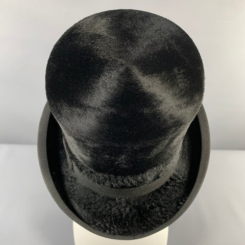 SPECIAL MAKE Black Felt Top Hat
