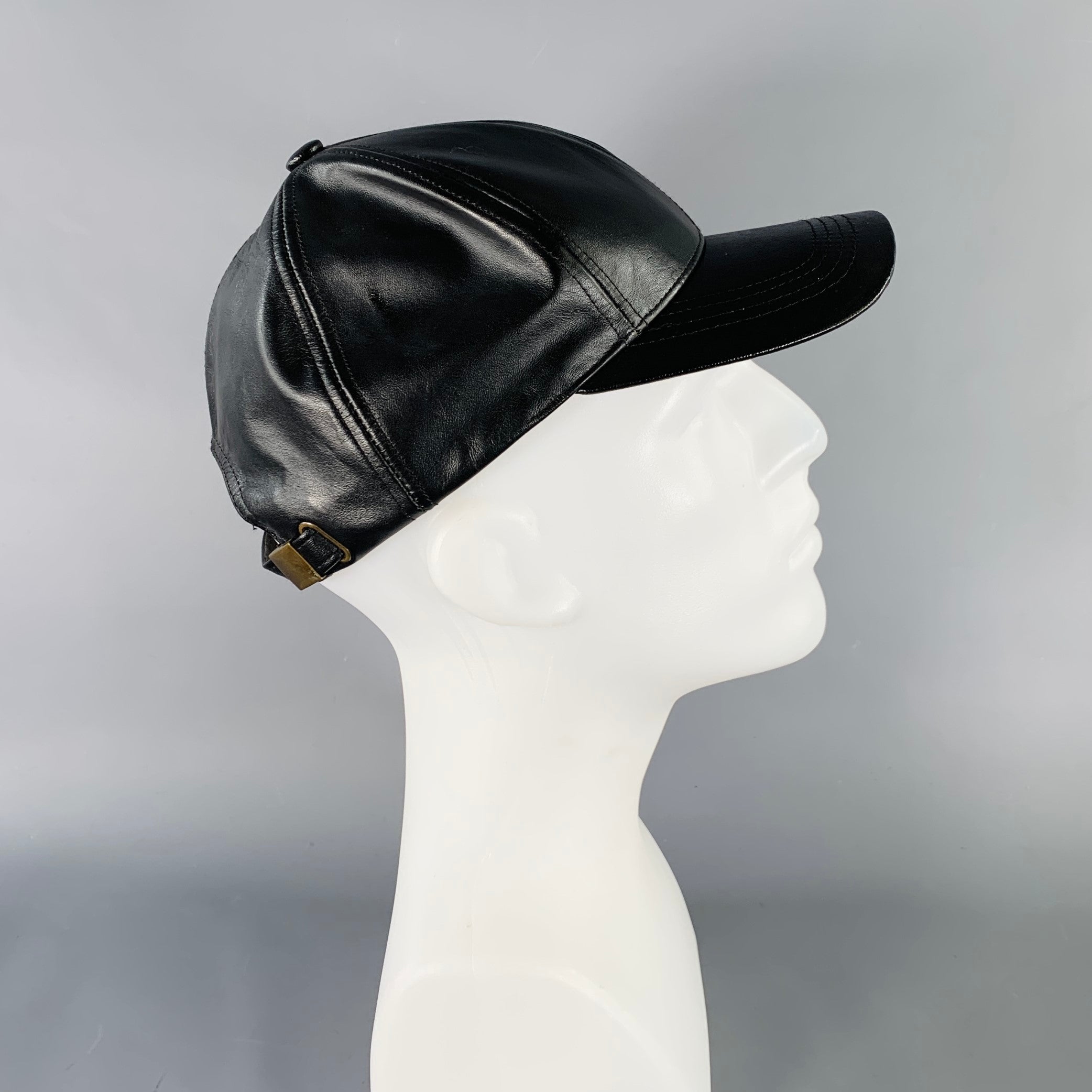 ASSEMBLY NEW YORK Black Leather Baseball Cap Hat – Sui Generis