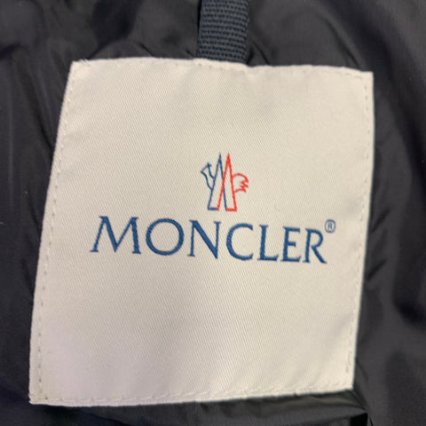 MONCLER Size XXXL Grey Quilted Wool Zip Up Jacket