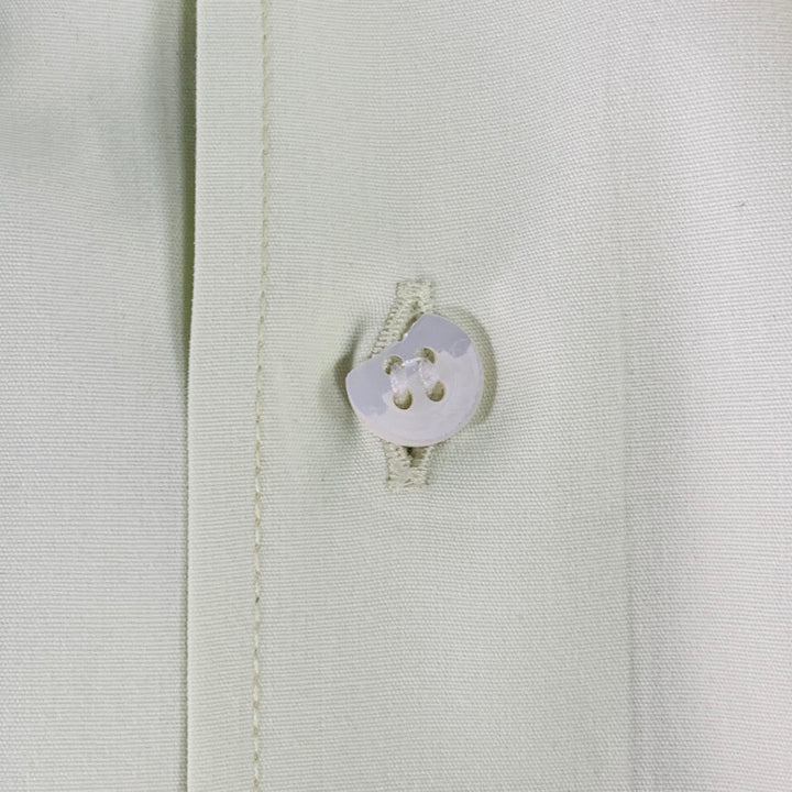 DRIES VAN NOTEN Size 42 Green Lime Cotton One Pocket Long Sleeve Shirt