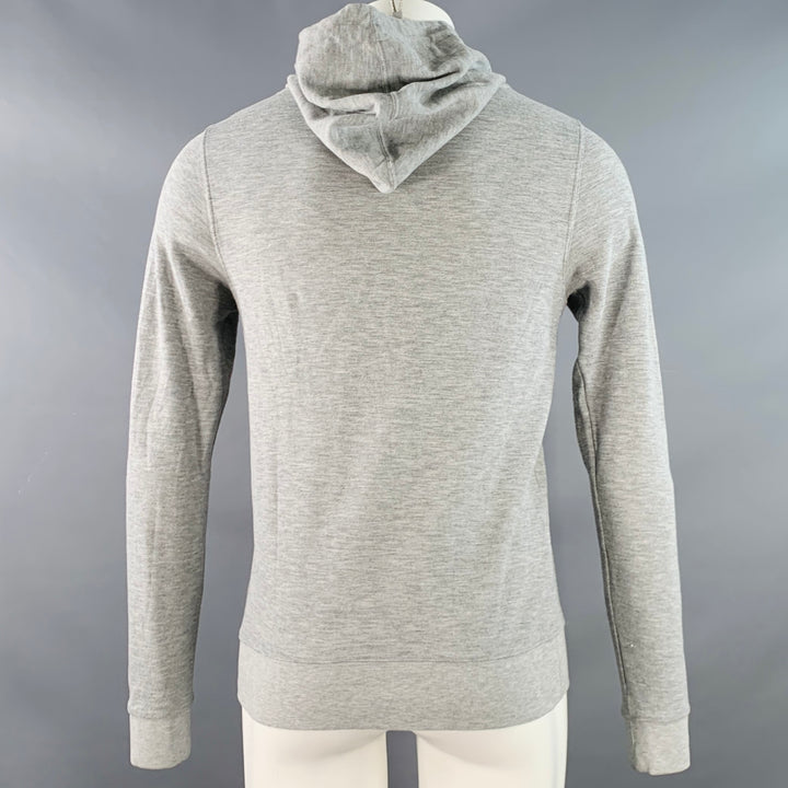 SCOTCH AND SODA Size M Grey Heather Cotton Blend Hooded Sweatshirt
