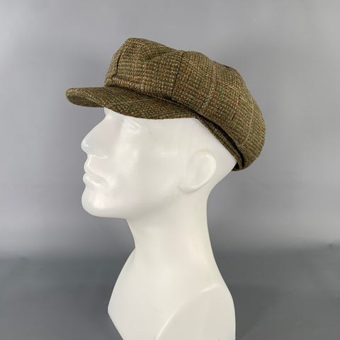 SKYE WEAVERS Size XL Green Brown Woven Virgin Wool Hats