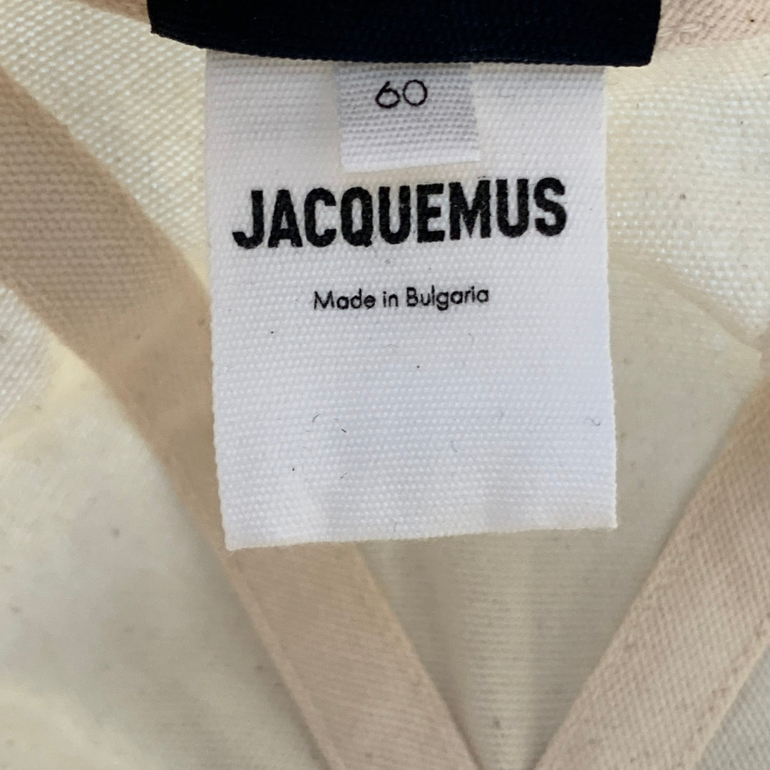 JACQUEMUS Beige Cotton Canvas Bucket Hat