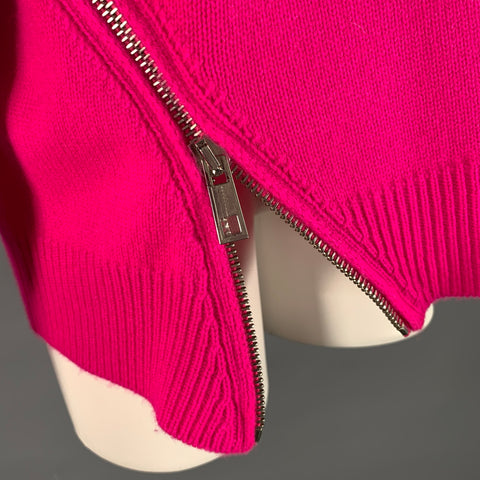 TIBI Size XS Pink Cashmere Knitted Turtleneck Sweater