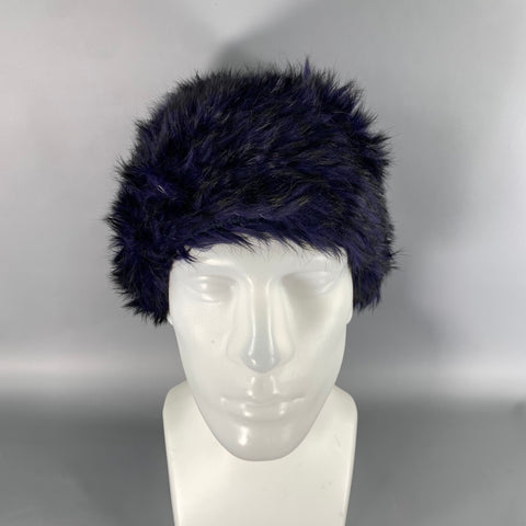 JOCELYN One Size Purple Black Knit Rabbit Hats