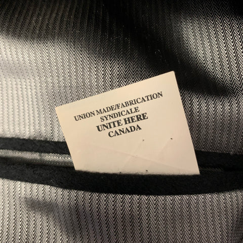 BARNEYS NEW YORK Size 44 Black Loro Piana Cashmere Notch Lapel Sport Coat