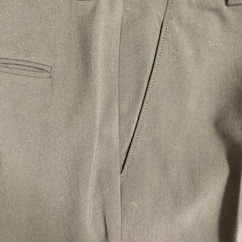3.1 PHILLIP LIM Size 32 Navy Taupe Twill Viscose Blend Contrast Trim Dress Pants