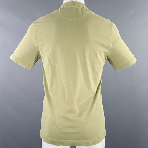PS by PAUL SMITH Size S Green Patch Organic Cotton Half Placket Polo