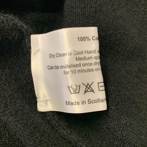 ESKANDAR M Size Black Cashmere Oversized Cardigan