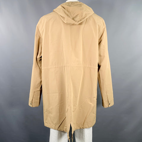 HERSCHEL Size XXL Khaki Cotton Polyester Hooded Jacket
