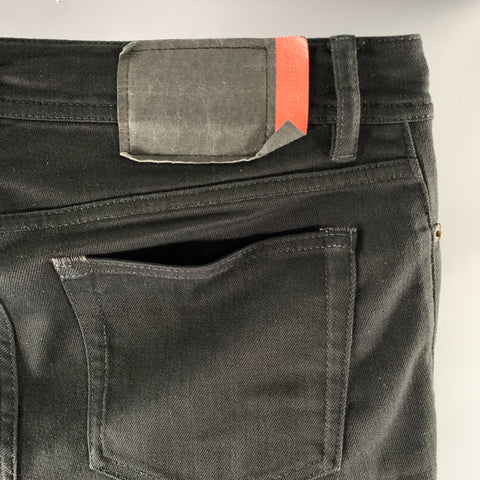 ACNE Size 31 Black Cotton Slim Fit Jeans