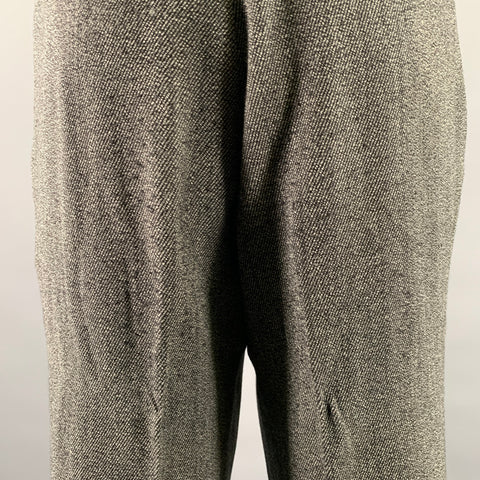 V2 by VERSACE Size 42 Grey Black Heather Double Breasted Suit