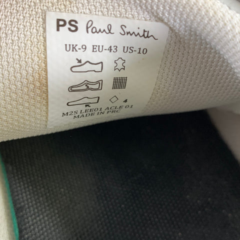 PS by PAUL SMITH Size 10 White M2S LEE01 ACLE Leather Sneakers