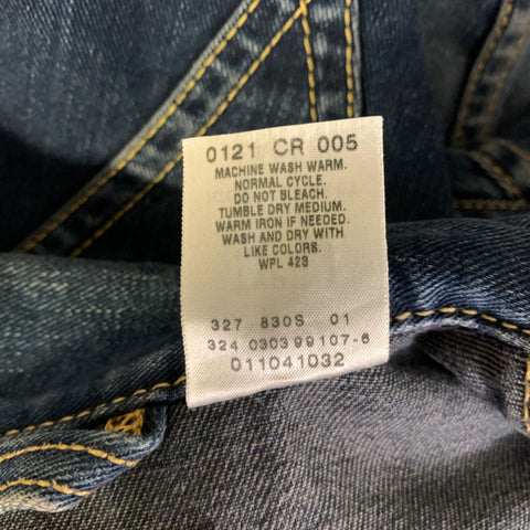 LEVI'S Size M Navy Indigo Contrast Stitch Cotton polyester Dagger Jacket