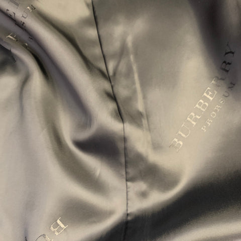 BURBERRY PRORSUM Size 36 Black Wool Mohair Silk Notch Lapel Suit