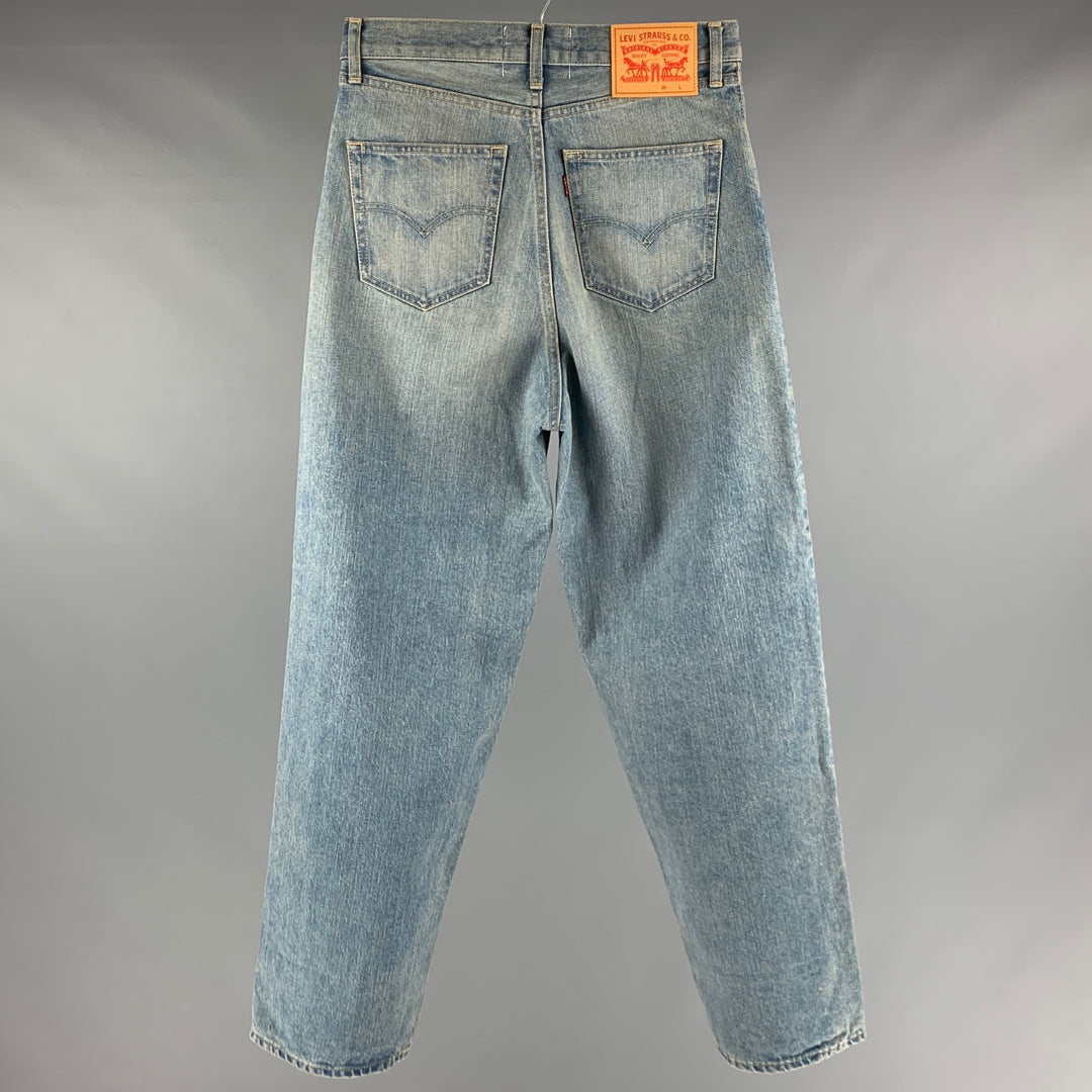 LEVI STRAUSS Size XS Blue Cotton Wide Leg Jeans
