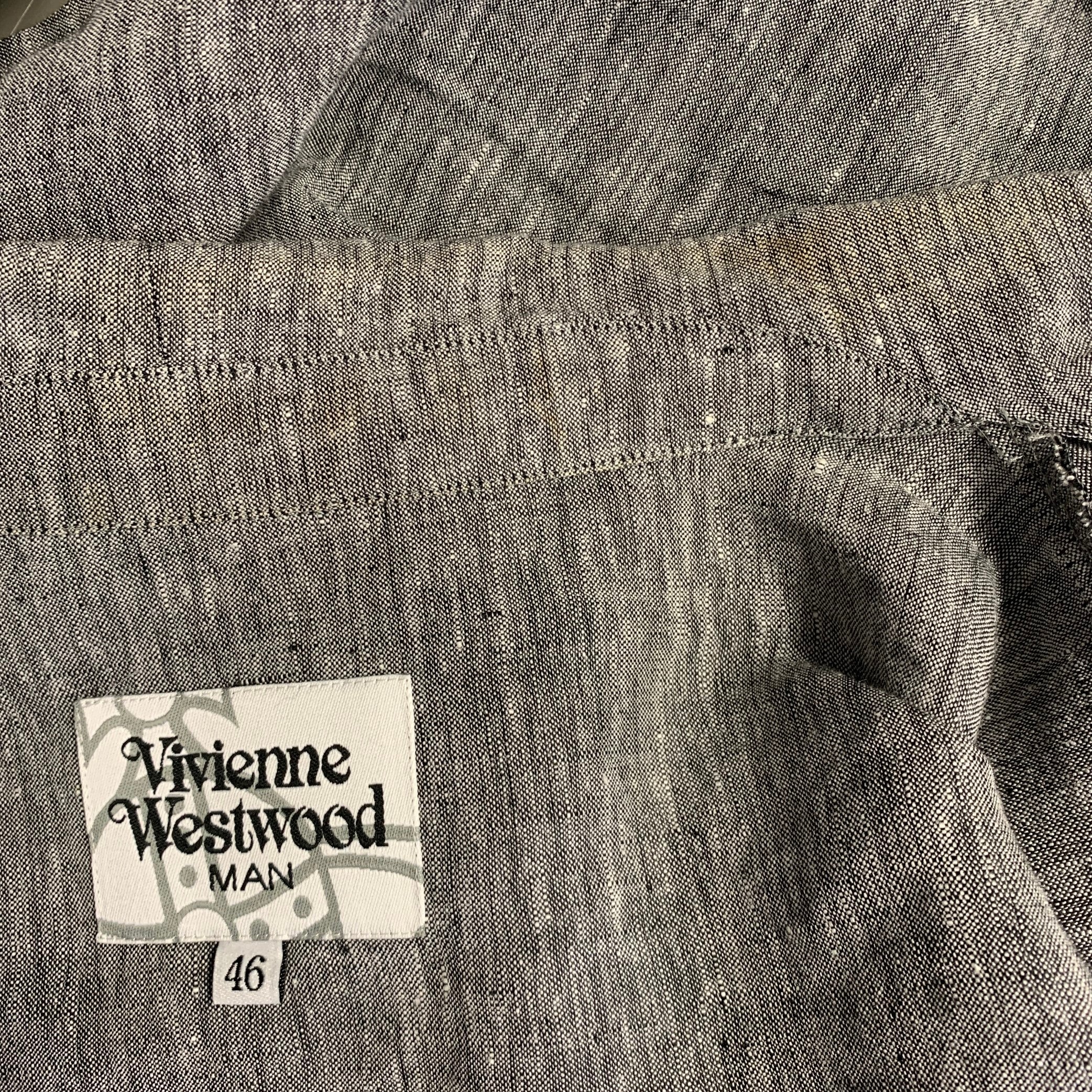 VIVIENNE WESTWOOD Size XS Grey Heather Asymmetrical Long VIVIENNE WESTWOOD Size XS Grey Heather Asymmetrical Long