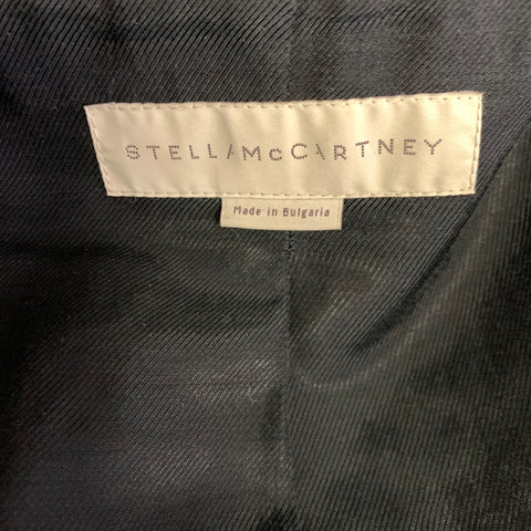 STELLA McCARTNEY Size S Black Wool Blend Notch Lapel Jacket