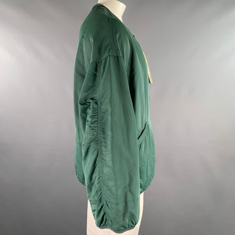 VISVIM Size L Green Nylon Reversible Jacket