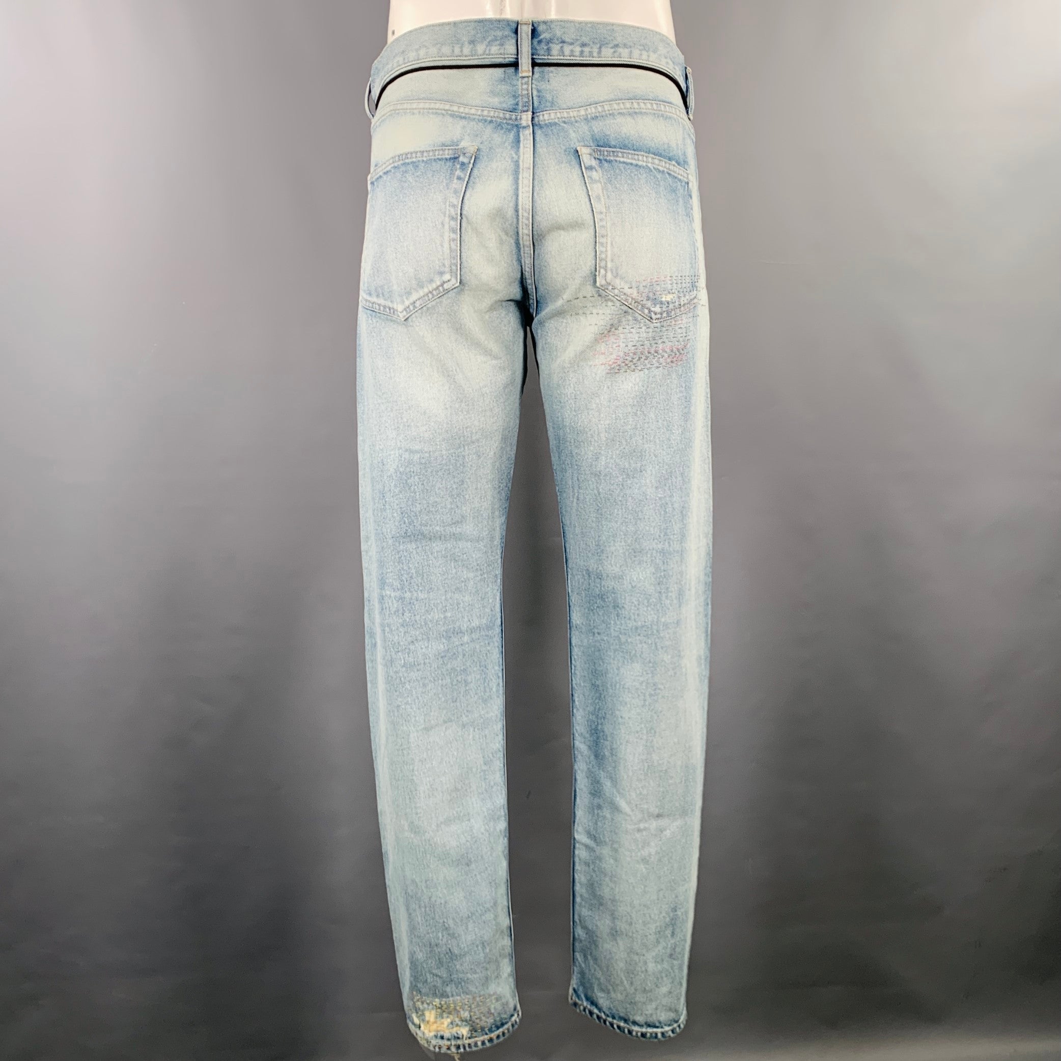【COLOR iN ID】rope stitch denim Hiroshi Kato The Pen Slim Straight Stretch Selvedge Denim