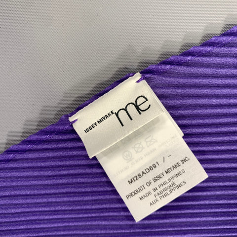 ISSEY MIYAKE Purple Yellow Stripe Polyester Scarves & Shawls