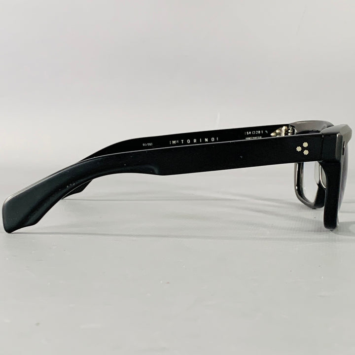 JACQUES MARIE MAGE Torino Black Matte Acetate Eyewear Frames